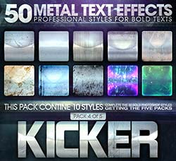 50个金属质感的PS图层样式（第四分卷）：50 Metal Text Effects 4 of 5